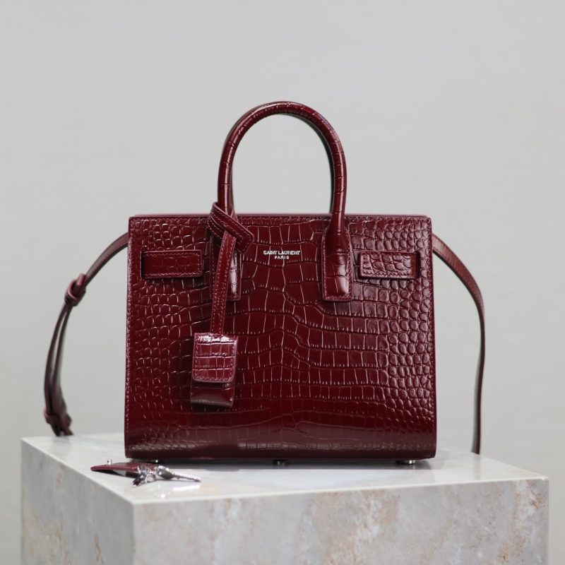 Image_20251128145200_3486_20 YSL 2025 Sac De Jour Nano Bag 22cm Merlot Red Leather