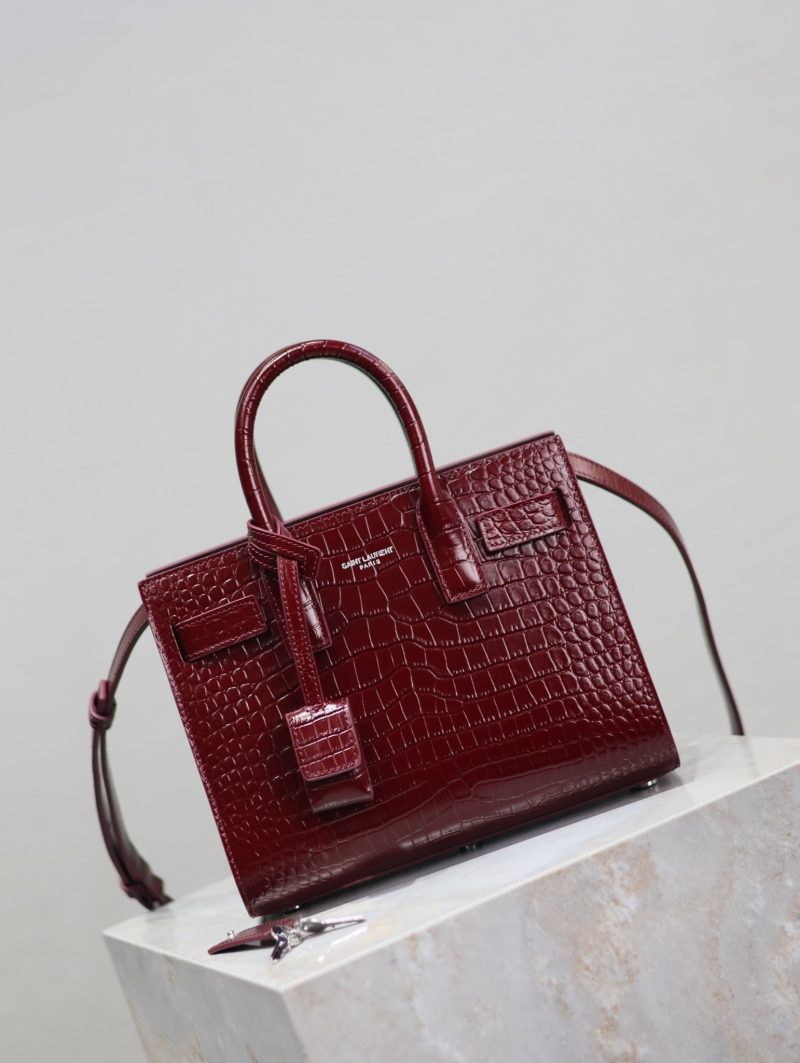 Image_20251128145201_3487_20 YSL 2025 Sac De Jour Nano Bag 22cm Merlot Red Leather