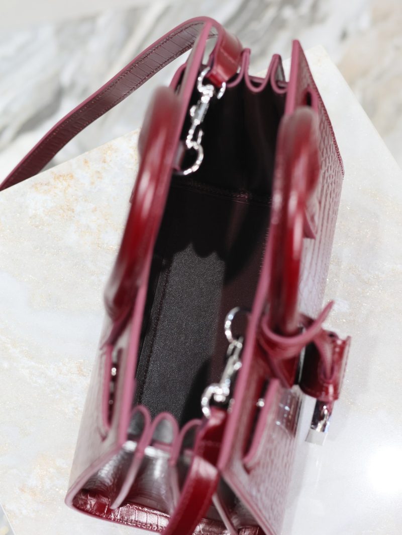 Image_20251128145209_3492_20 YSL 2025 Sac De Jour Nano Bag 22cm Merlot Red Leather