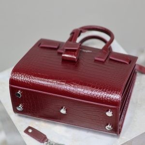 Image_20251128145213_3495_20 YSL 2025 Sac De Jour Nano Bag 22cm Merlot Red Leather