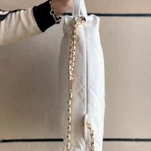 CC 2025 Backpack 34cm White Soft Calfskin 335088