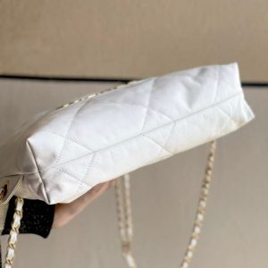 CC 2025 Backpack 34cm White Soft Calfskin 335088