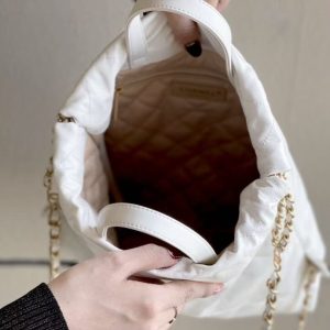 CC 2025 Backpack 34cm White Soft Calfskin 335088