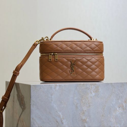 Image_20251212100600_5288_11 YSL Gaby Mini Vanity 18 Brown Lambskin Gold Hardware