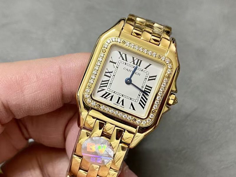 Image_20251213111410_5336_11 Cartier Panther 27mm Gold Case Diamond Bezel White Dial