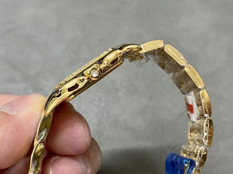 Image_20251213111413_5338_11 Cartier Panther 27mm Gold Case Diamond Bezel White Dial