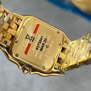 Image_20251213111414_5339_11 Cartier Panther 27mm Gold Case Diamond Bezel White Dial