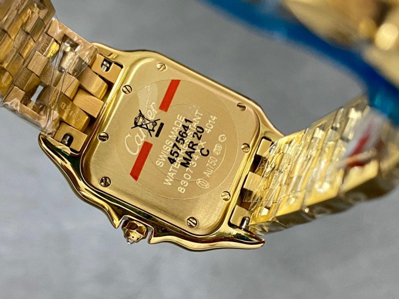 Image_20251213111414_5339_11 Cartier Panther 27mm Gold Case Diamond Bezel White Dial