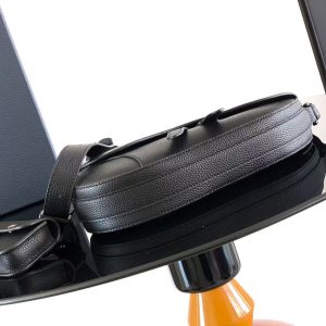 Image_20251217142147_7061_4 Christian Dior 2025 Saddle Bag 26cm Black Grained Calfskin