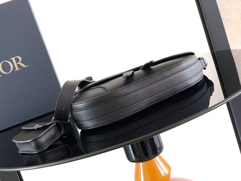 Image_20251217142147_7061_4 Christian Dior 2025 Saddle Bag 26cm Black Grained Calfskin