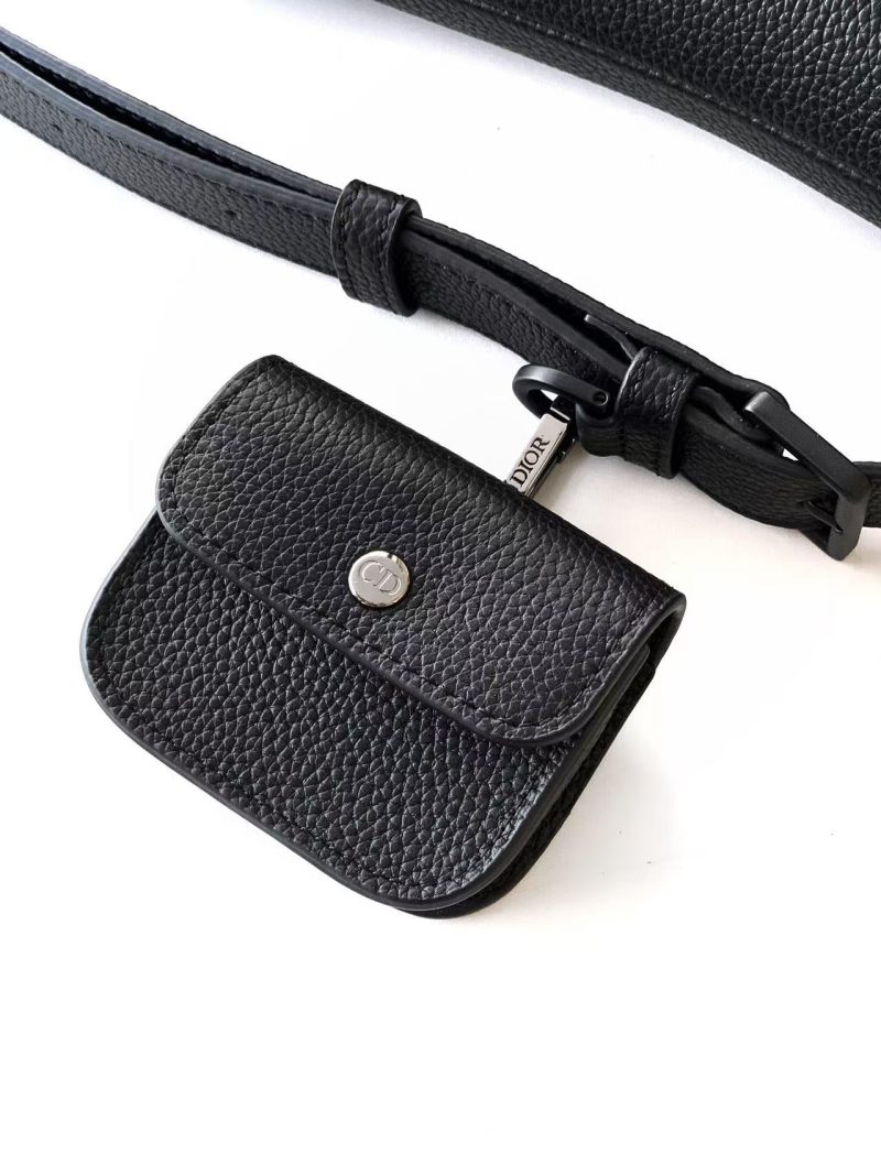 Image_20251217142151_7063_4 Christian Dior 2025 Saddle Bag 26cm Black Grained Calfskin