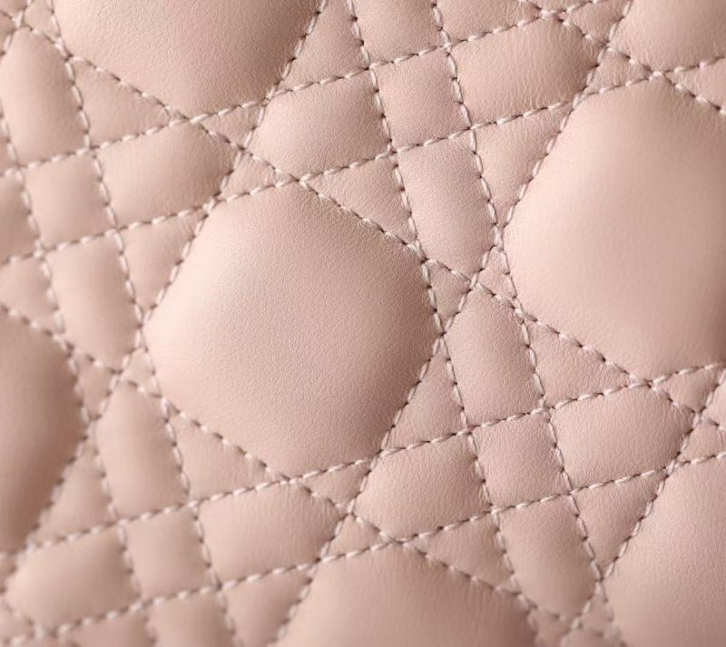 Dior 2025 Lady D-Joy 22cm Bag Powder Pink Lambskin