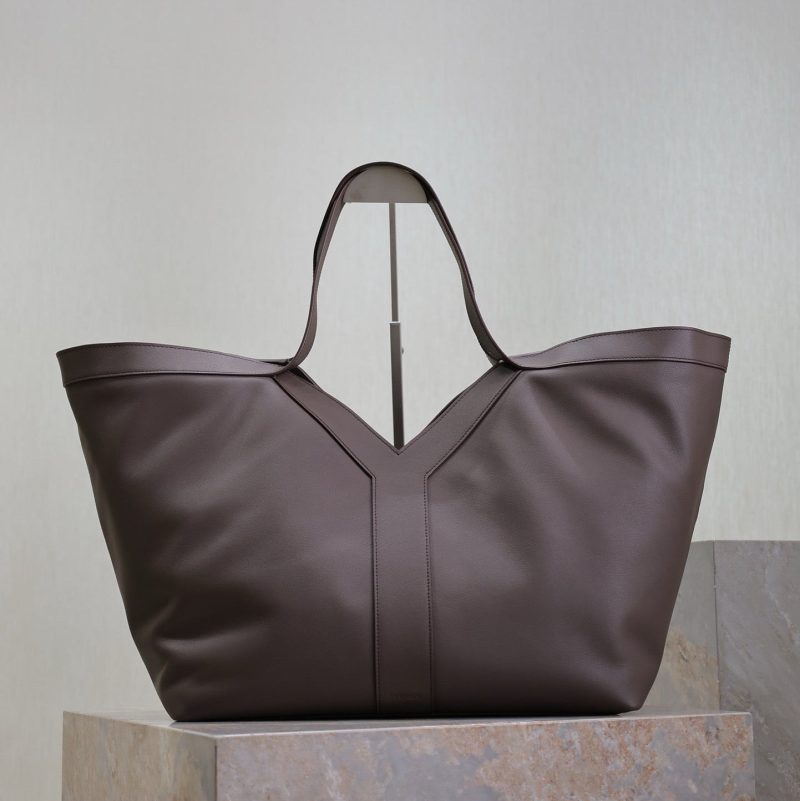 Y Tote Bag Dark Chocolate Cowhide