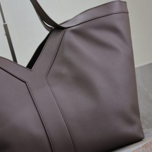 Y Tote Bag Dark Chocolate Cowhide