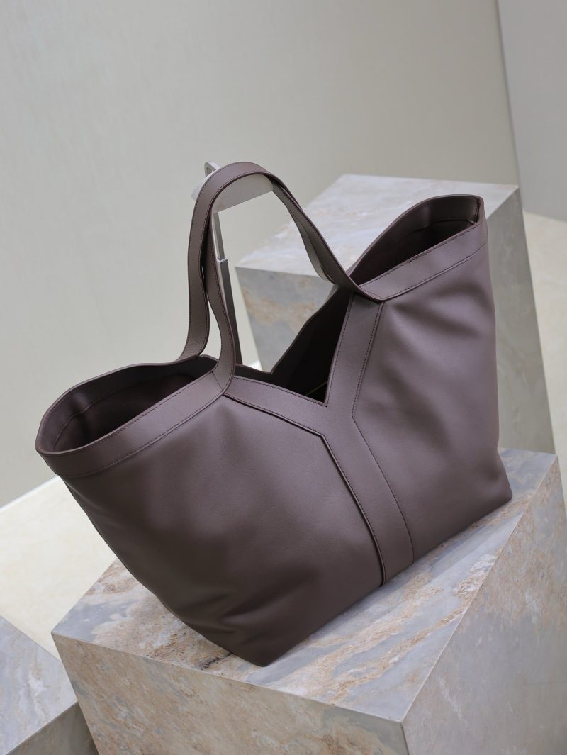 Y Tote Bag Dark Chocolate Cowhide