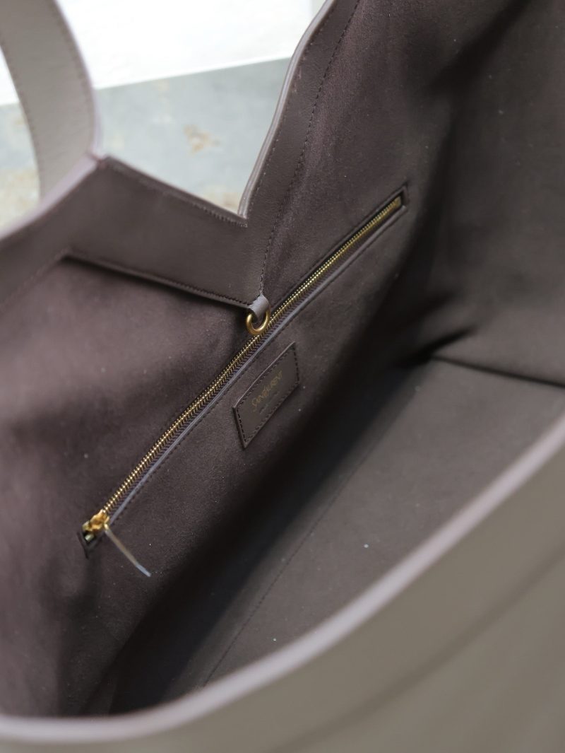 Y Tote Bag Dark Chocolate Cowhide