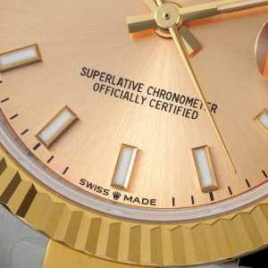 Rolex Datejust 31mm Two-Tone Yellow Gold Fluted Bezel Champagne Dial