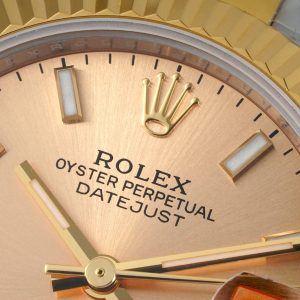 Rolex Datejust 31mm Two-Tone Yellow Gold Fluted Bezel Champagne Dial