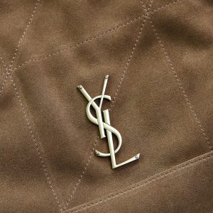 YSL Large 35cm Caramel Suede Bucket Bag