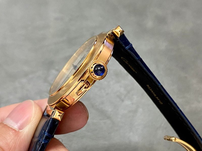 Image_20260205000331_761_9 Pasha 41 mm mechanical gold white dial dark navy blue leather