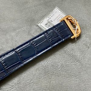 Image_20260205000334_763_9 Pasha 41 mm mechanical gold white dial dark navy blue leather