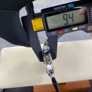 Pasha 41 mm mechanical silver white dial black leather