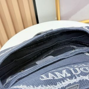 CD Saddle Bag Strap With Strap 24cm Blue Cotton