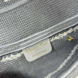 CD Saddle Bag Strap With Strap 24cm Blue Cotton