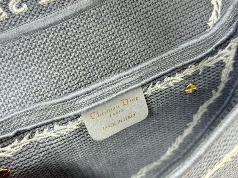 CD Saddle Bag Strap With Strap 24cm Blue Cotton