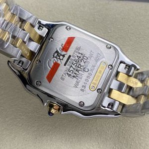 PANTHERE DE CARTIE 27MM QUARTZ GOLD STEEL WHITE DIAL BEST VERSION