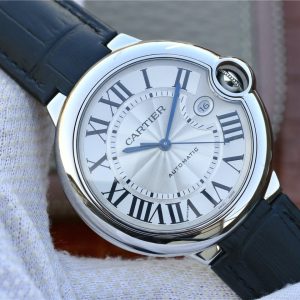 WeChatImage_20210515152318 BALLON BLEU DATE 42 SILVER DIAL BLACK BRACELET