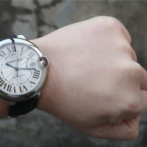 WeChatImage_20210515152350 BALLON BLEU DATE 42 SILVER DIAL BLACK BRACELET