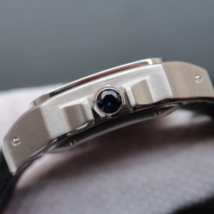 SANTOS 100 39MM STEEL CASE WHITE DIAL