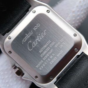 SANTOS 100 39MM STEEL CASE WHITE DIAL