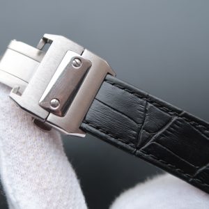 SANTOS 100 39MM STEEL CASE WHITE DIAL