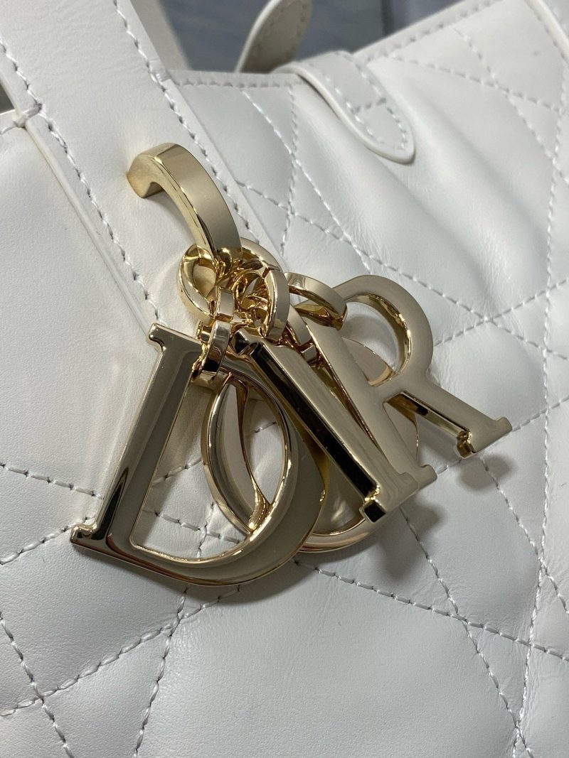 CD Small Toujours Vertical 18cm White Calfskin