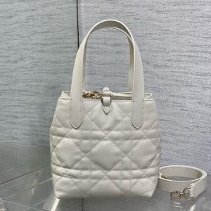 CD Small Toujours Vertical 18cm White Calfskin