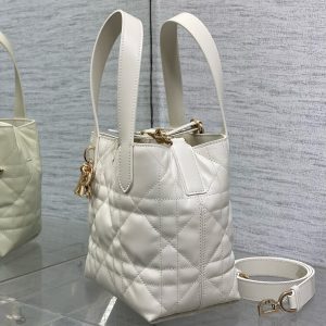 CD Small Toujours Vertical 18cm White Calfskin