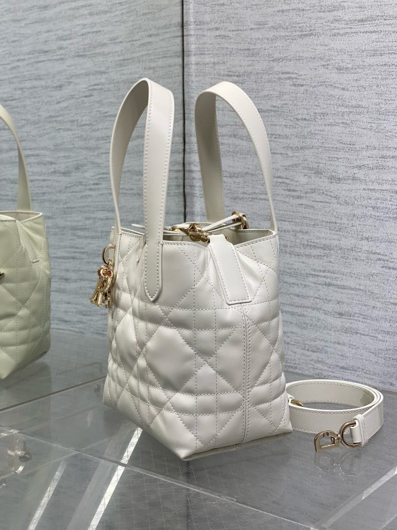 CD Small Toujours Vertical 18cm White Calfskin