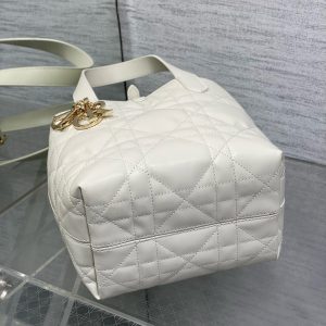 CD Small Toujours Vertical 18cm White Calfskin