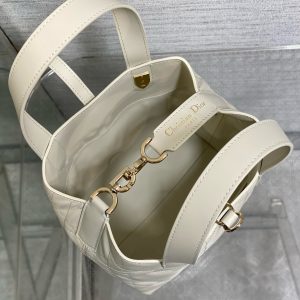 CD Small Toujours Vertical 18cm White Calfskin