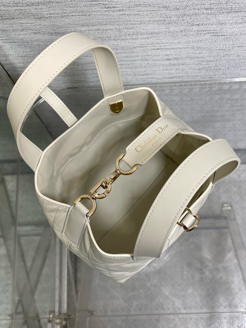 CD Small Toujours Vertical 18cm White Calfskin