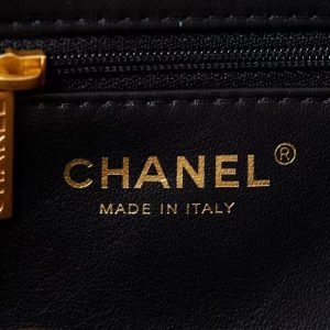 CC Quilted Mini Kelly Bag Black Velvet