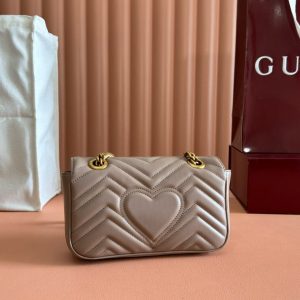 GC Marmont Matelassé Bag Nude Leather