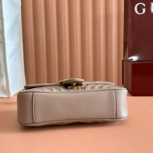 GC Marmont Matelassé Bag Nude Leather