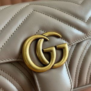 GC Marmont Matelassé Bag Nude Leather