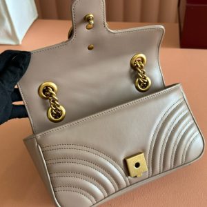 GC Marmont Matelassé Bag Nude Leather