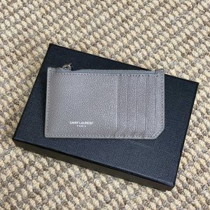 YSL Zip Card Case Cowhide