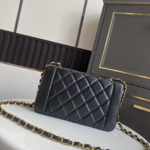 a88aba91d46a4c151874fe2b600142a2 CC Small Diana Flap Bag Black Lambskin GHW