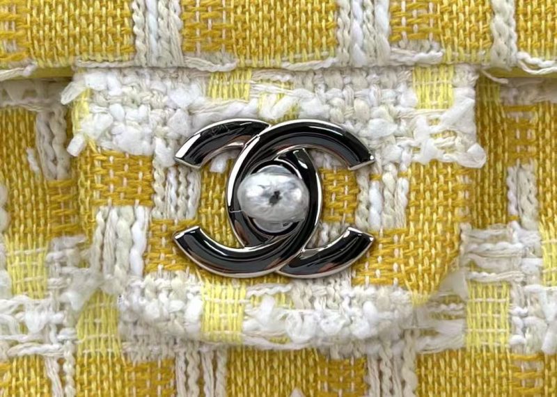 ae36a10271aa7482490dba5d4a95278c CC Spring-Summer 2026 Classic Flap Bag Yellow White Tweed